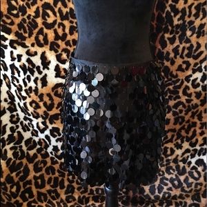 Moda blk sequin mini